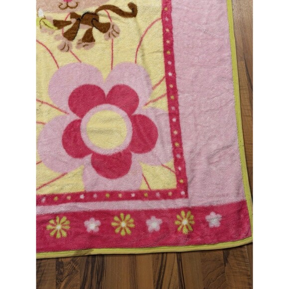 Vintage 2008 Hasbro LPS Littlest Pet Shop Fleece Plush Throw Blanket 50x60 - Picture 13 of 16